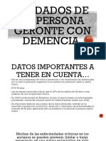 Cuidados de La Persona Geronte Con Demencia