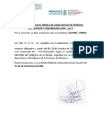 Certificación de Alta Médica Alvarez Corina