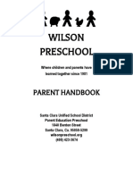 Wilson Preschool: Parent Handbook