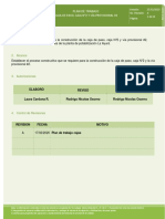 Plan de Trabajo Caja de Paso, Caja N°2 y Vía Provisional