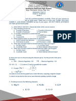 Summative Test #2 LAS 9 (2nd Quarter)