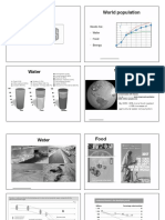 World Population: Needs For: Water Food Energy
