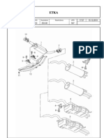 VW Jetta 1.8T,2.0 Disel Muffler Diagram 