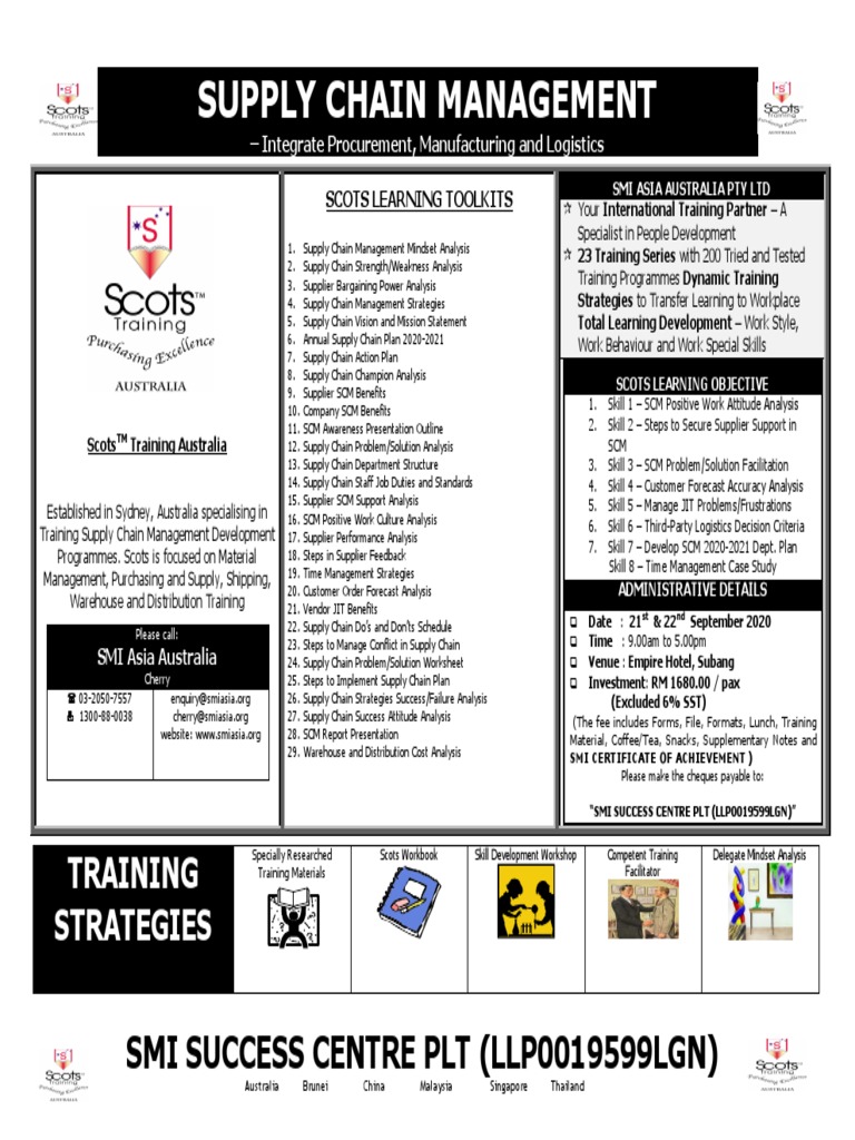 ScotsSupply Chain Management PDF Supply Chain Management Supply Chain