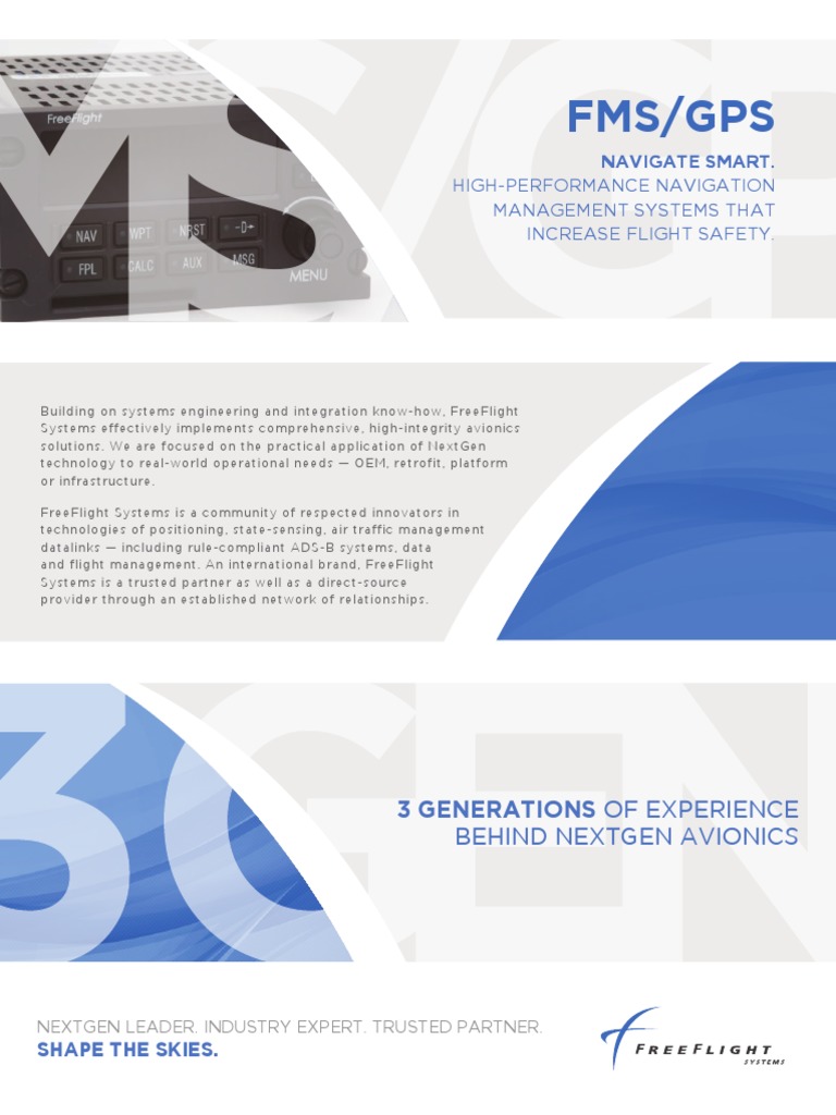 FMS/GPS: 3 Generations of Experience | PDF | Avionics | Aviation