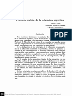 Filosofía Realista de La Educación Argentina: Diego F - P R O Universidad Nacional de Tucumán Y Juancarlossilva Mendoza