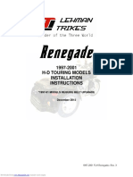 1997-2001 H-D Touring Models Installation Instructions: 1997-01 Models Require Belt Upgrade
