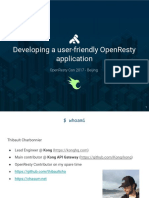 Developing A Friendly Openresty Application