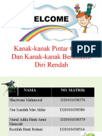 Kanak-Kanak Pintar Cerdas Dan Beresteem Diri Rendah