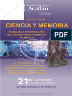 72. Coloquio Ciencia y Memoria. FES Acatlan (2017)