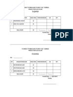 Blanko Lomba TAHFIZ