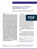 Benefits and requirements of vitamin D for optimal health- a review Grant WB, Holick MF JUN05