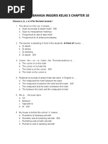 Latihan Bahasa Inggris Kelas 5 Chapter 10