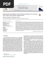 Experimental Investigation of The Thermal Performance of A Box Typesolar Cooker Using Afinned Cooking Vessel