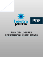 Risk Disclosures Financial Instruments