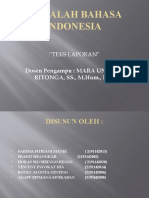 Makalah Bahasa Indonesia (TEKS LAPORAN)