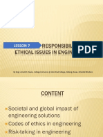 Lesson 8 Responsibility and Ethical Issues in Engineering