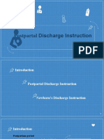 Postpartal Discharge Instruction