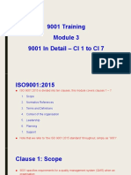 9001 Training Module 3 - Cl1 To Cl7 in Detail