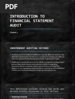 Introduction To Financial Statement Audit