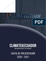 Carta de Presentación ClimatekEcuador 2021