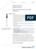 Digital PH Sensor Orbisint CPS11D: Memosens Glass Electrode For Standard Applications