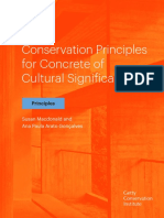 Conservation Principles For Concrete