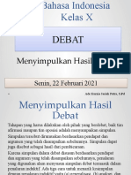 Materi Debat 22 Februari 2021