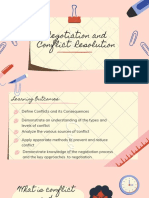 Negotiation and Conflict Resolution Oral Presentation