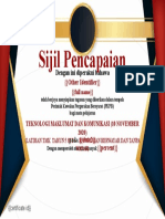 Sijil Pencapaian: Dengan Ini Diperakui Bahawa