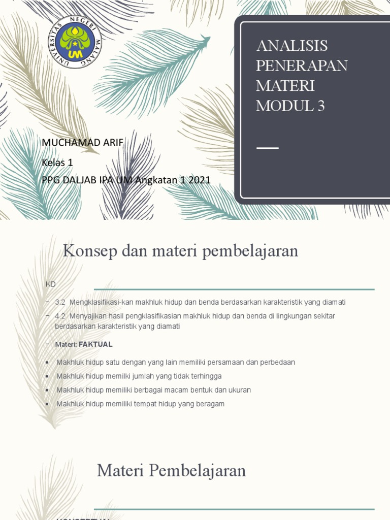 Analisis Penerapan Materi Modul 3 | PDF