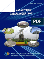 Kecamatan Tarik Dalam Angka 2011