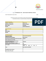 Questionnaire For Solar Pump