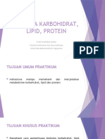 Praktikum Karbohidrat, Lipid, Protein