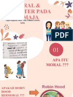 Moral Dan Karakter Pada Remaja