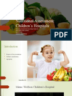 Nutritional Needs of Hospitalized Children
