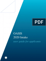 Oasis Applicant User Guide
