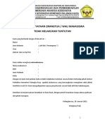 Surat Pernyataan Tidak Mentuntut