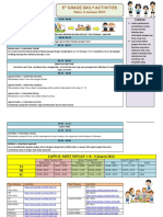 Daily Activities Rabu, 6 Jan 2021