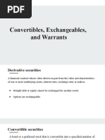 Convertibles, Exchangeables, - and Warrants