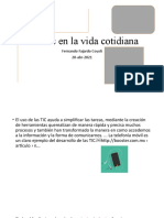 Las Tic en La Vida Cotidiana: Fernando Fajardo Coyoli 20-Abr-2021