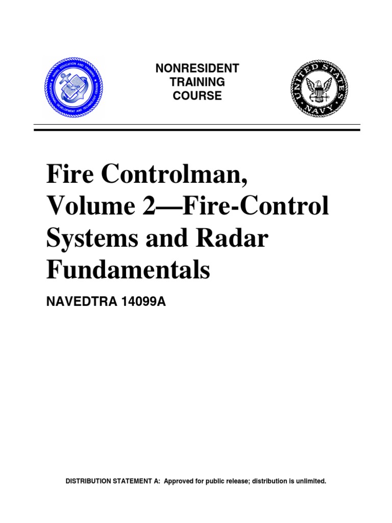 Fire Control Systems and Radar Fundamentals PDF Radar Antenna (Radio)