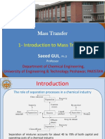 Introduction To Mass Transfer