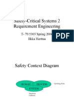 Safety-Critical Systems 2 Requirement Engineering: T-79.5303 Spring 2006 Ilkka Herttua