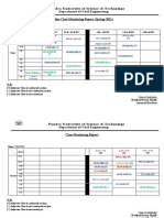 Pundra University class monitoring reports