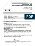 Model 242E Temperature/Pressure Recorder-Receiver Installation Manual