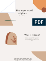 The 5 Major World Religions: Christianity, Islam, Hinduism, Buddhism & Judaism