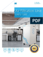 Daikin Air Filtration Unit 1000 Leaflet