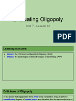 unit 7 - lesson 12 - evaluating oligopoly