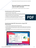 Korištenje Aplikacije Pregled Za Kombiniranje PDF Dokumenata Na Mac Računalu - Apple Podrška